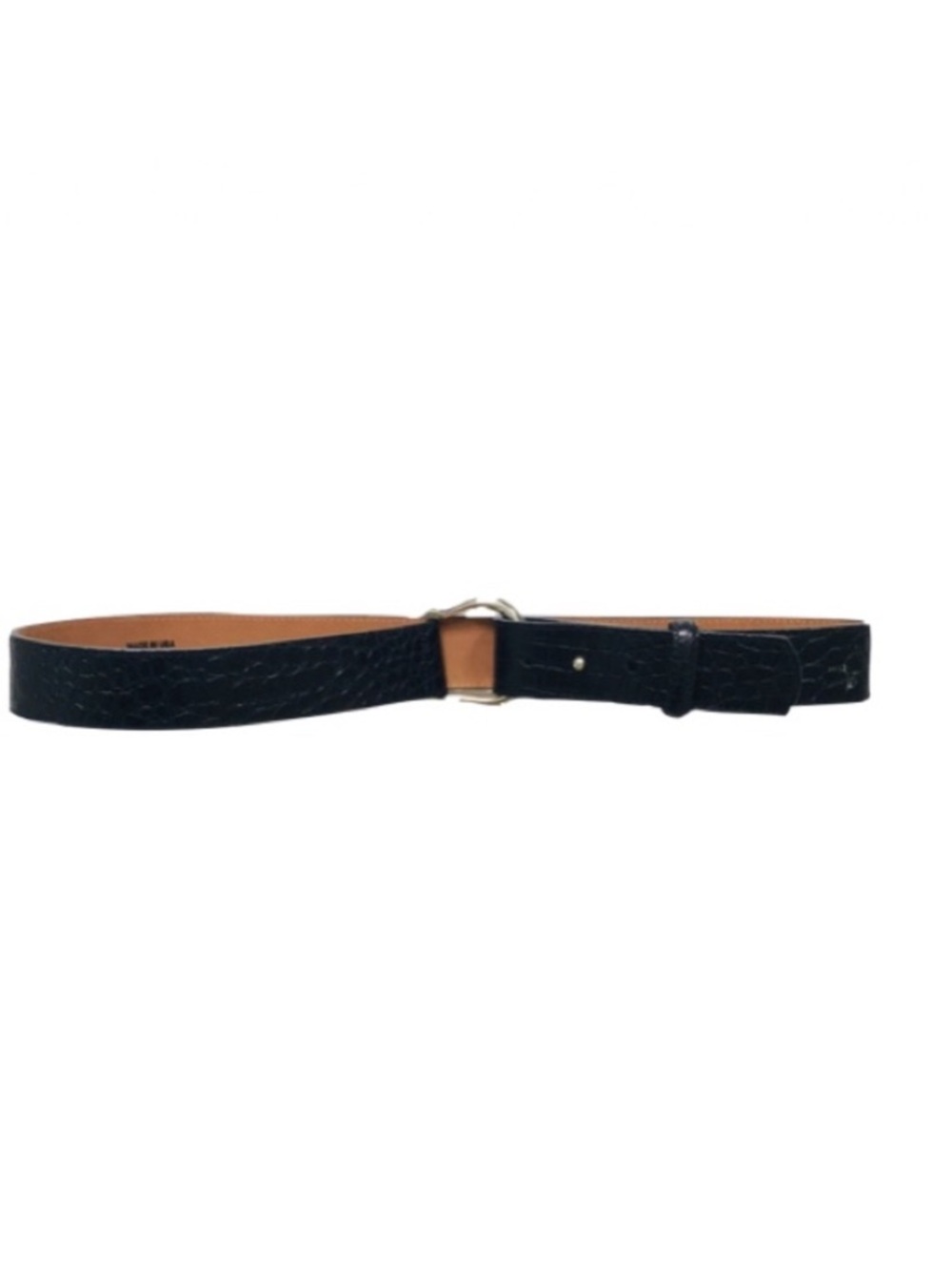 Talbots Black Leather Belt